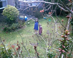 Kids in garden